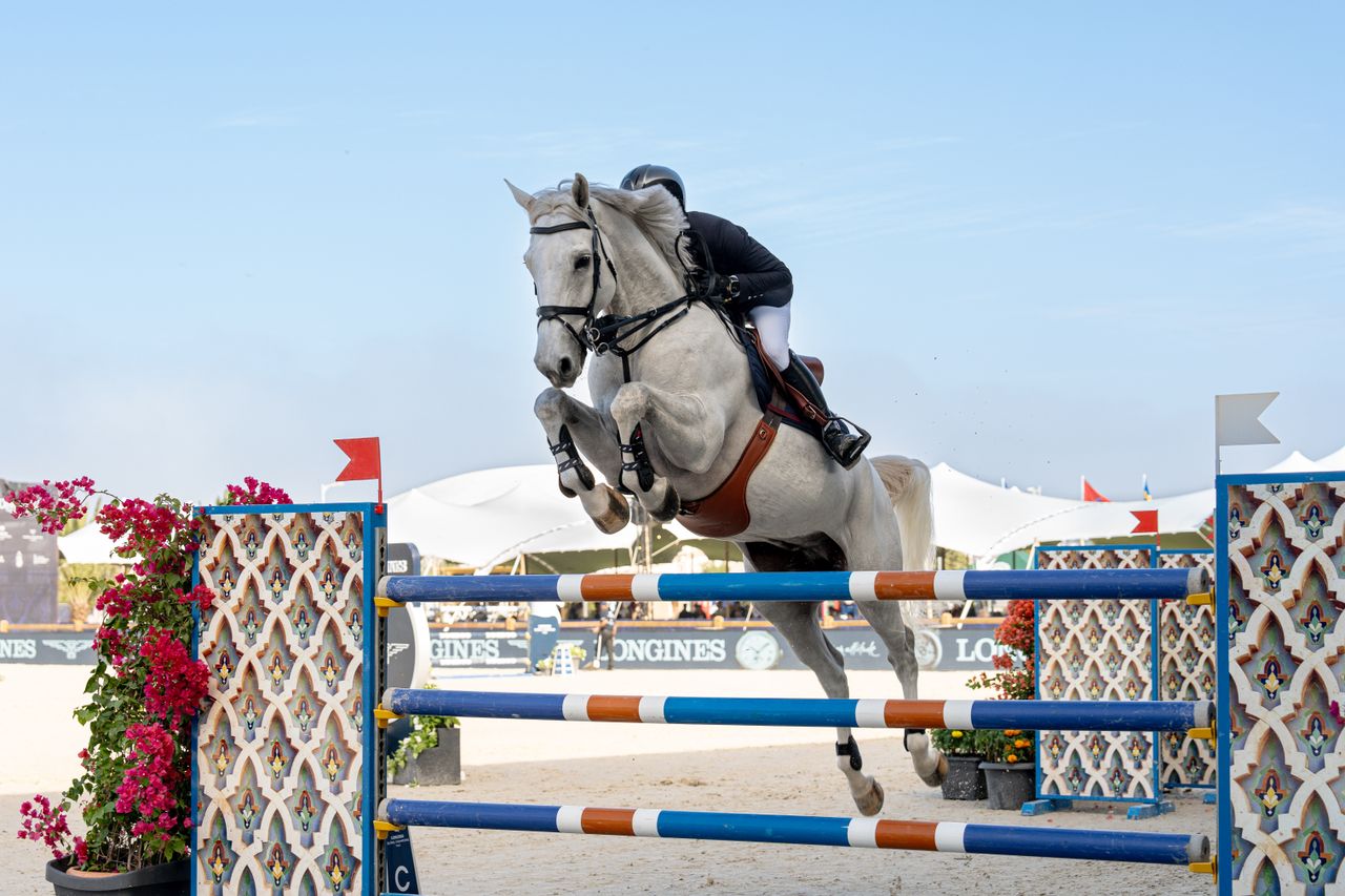 our-stories Horse and rider showcasing skill in a thrilling show jumping event outdoors.